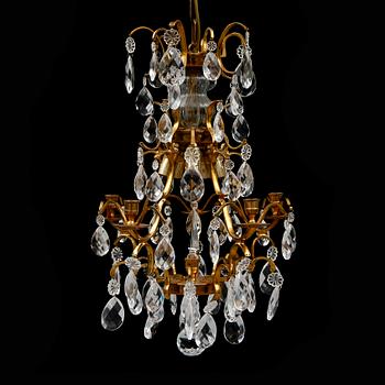 KRISTALLKRONA, barockstil, 2000-tal. Höjd ca 55 cm.