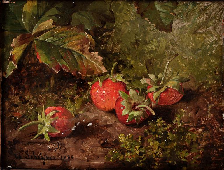 LOUIS MARIE DE SCHRYVER, olja på pannå, signerad och daterad 1880/9?.