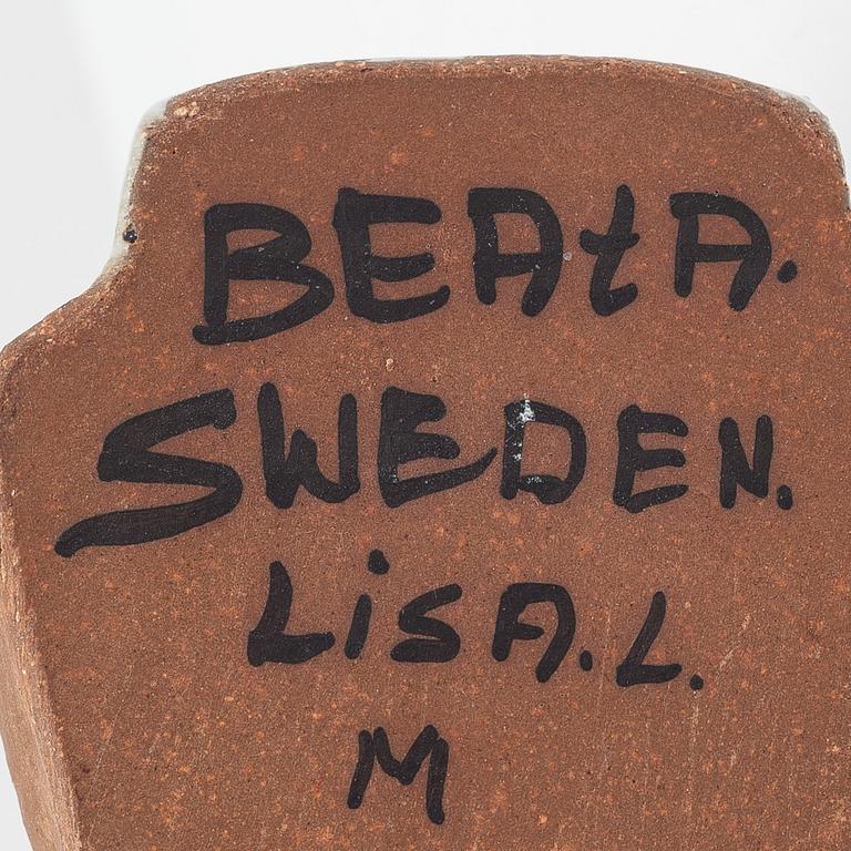 Lisa Larson, figurin, stengods, "Beata", Gustavsberg.