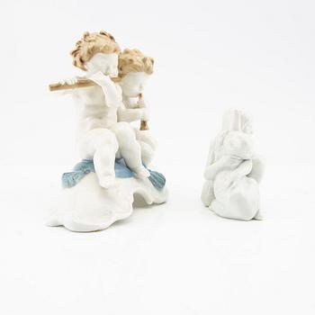 Figurines 5 pcs Hutchenreuther/Rosenthal/Rörstrand mid-20th century porcelain.