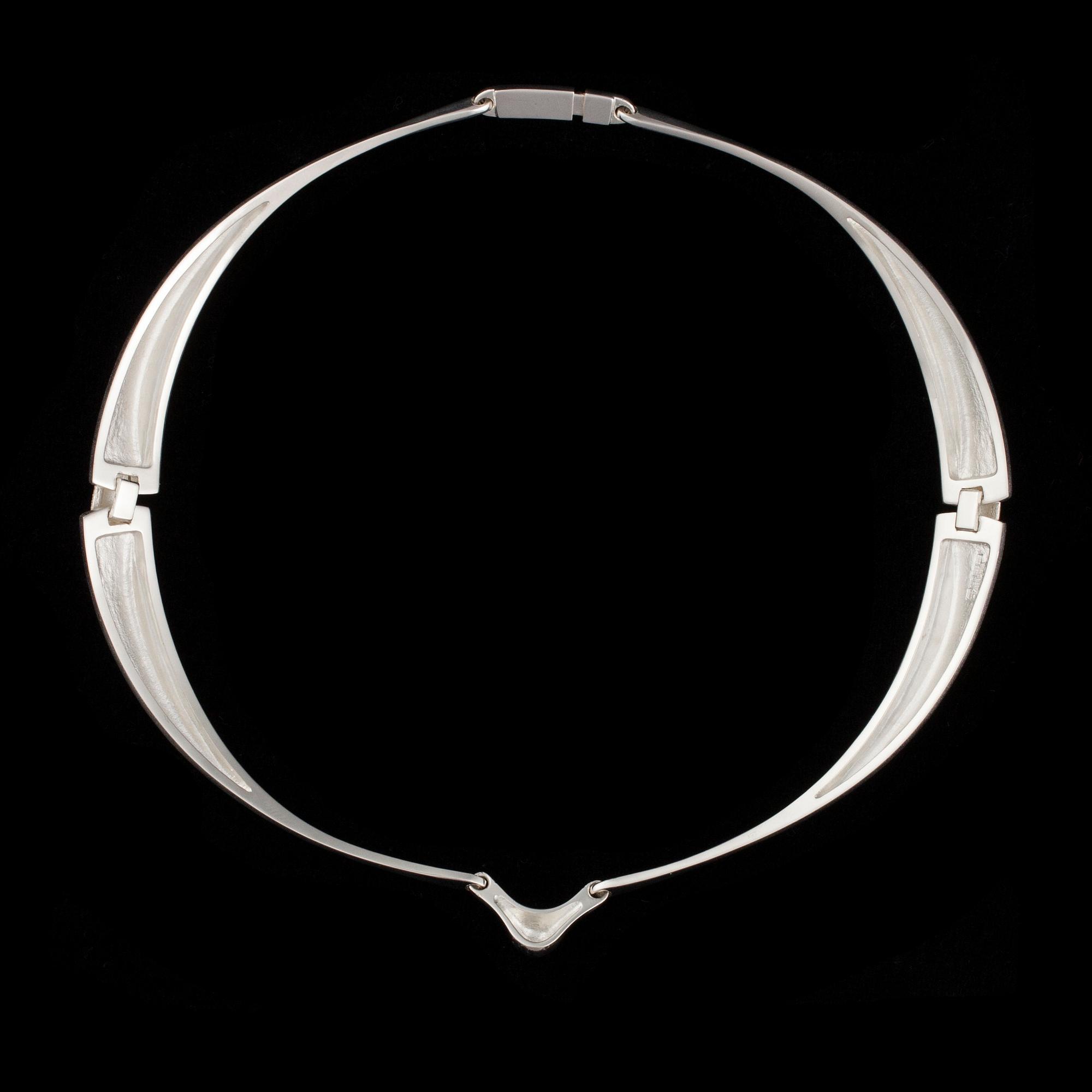 HALSSMYCKE, Vice Versa, sterling silver, Poul Havgaard Lapponia 1993. Vikt 55 g.