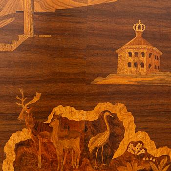 Erik Mattsson, "Goteborg", Mjölby inlay, 1950s.