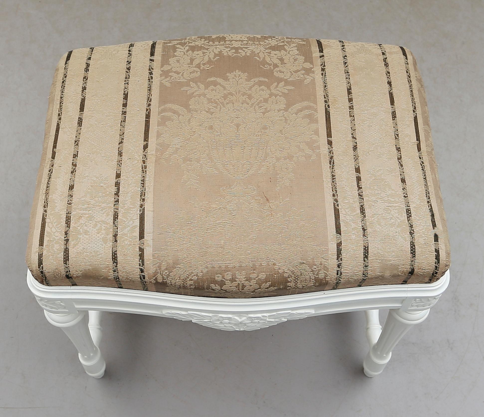 TABURETT, gustaviansk stil, 1900-talets mitt.