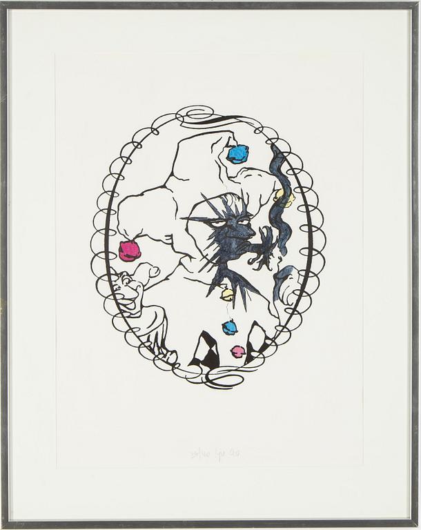 Meyer Vaisman, silkscreen, numbered 37/40, signed and dated 90.