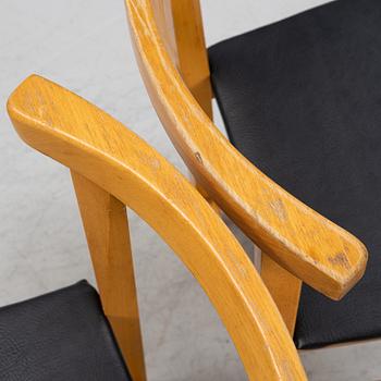 Hans Kempe & Lars Erik Ljunglöf, five versions of model 'HI-28' chairs, Hi Gruppen, second half of the 20th century.