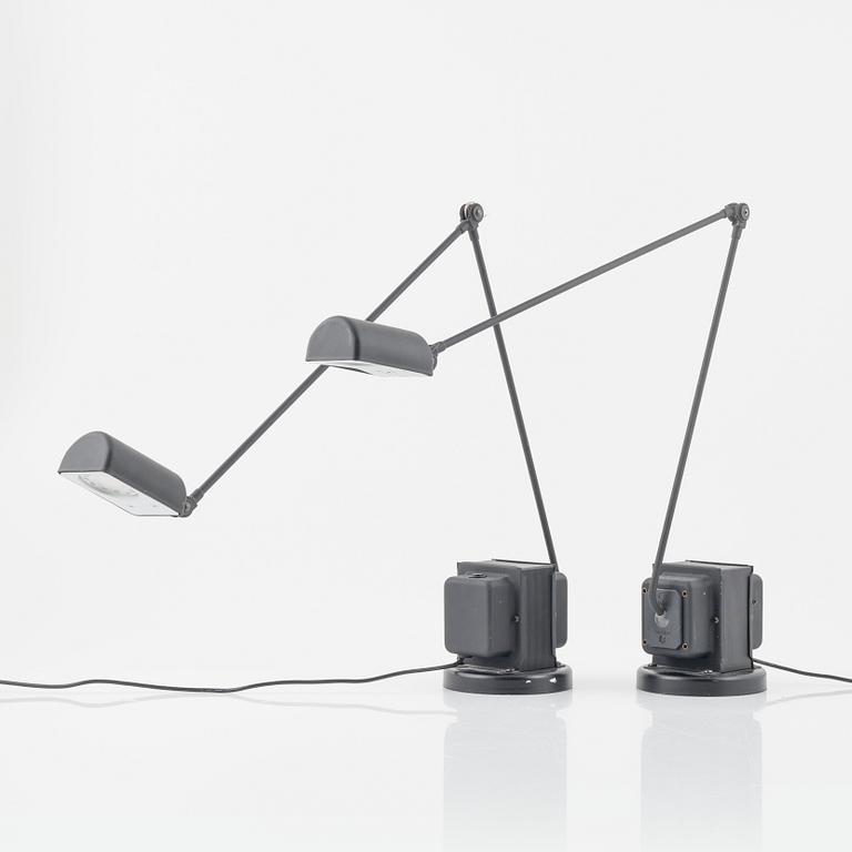 Tommaso Cimini, a pair of 'Daphne' table lamps for Lumina, designed in 1975.