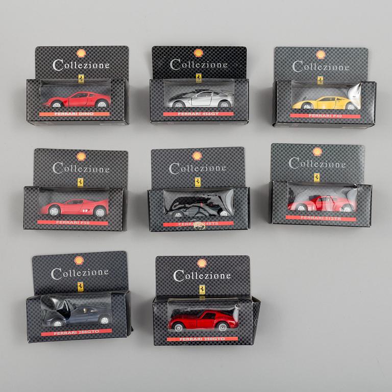 MODELLBILAR, 16 st, bland annat Shell Collezione, Burago samt Siku, 2000-tal.