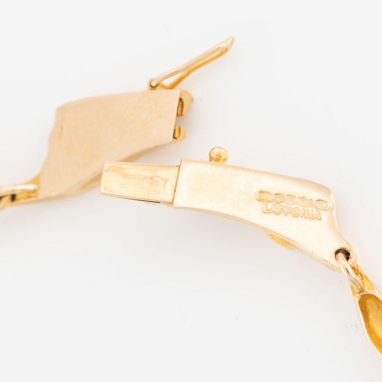 Björn Weckström, necklace, "Shadows of the Convoy", 14K gold. Lapponia 1976.