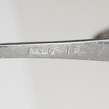 Jacob Ängman, A Swedish silver cutlery set, "Rosenholm", GAB, Stockholm and Eskilstuna 1958-1993 (60 pieces).