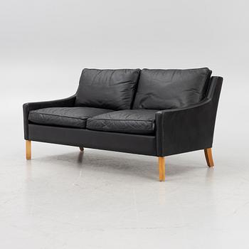 Ib Kofod Larsen, a leather sofa, OPE, Jönköping, Sweden, 1960's.