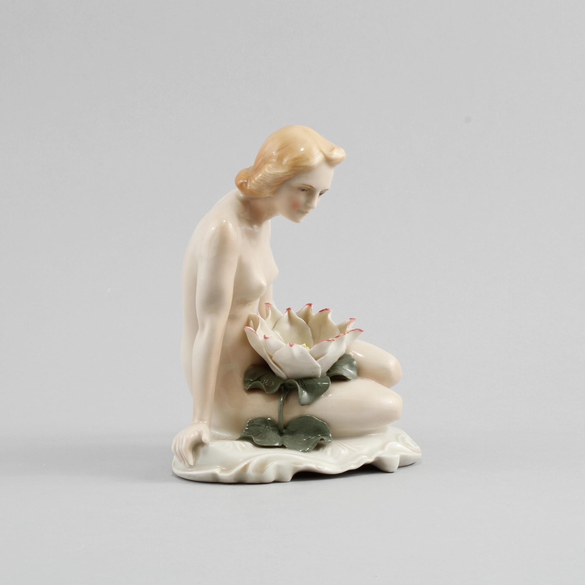 FIGURIN, porslin, Tyskland, otydlig stämpel, 1900-talets första hälft.
