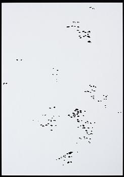 KATHARINA HINSBERG, Signed K. Hinsberg and dated 1.9.2000 van Horn = Marfa. Perforated paper.