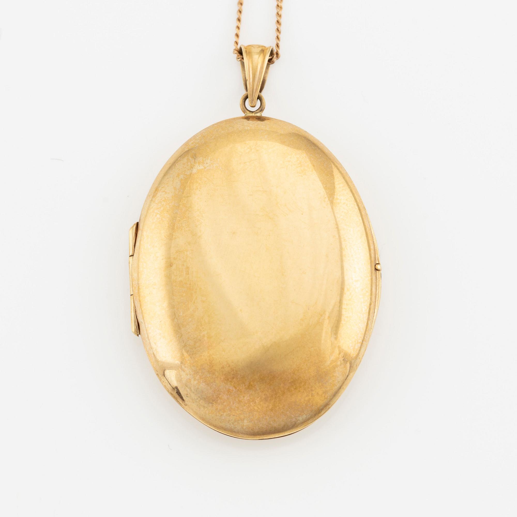 A locket/pendant 18K gold. - Bukowskis