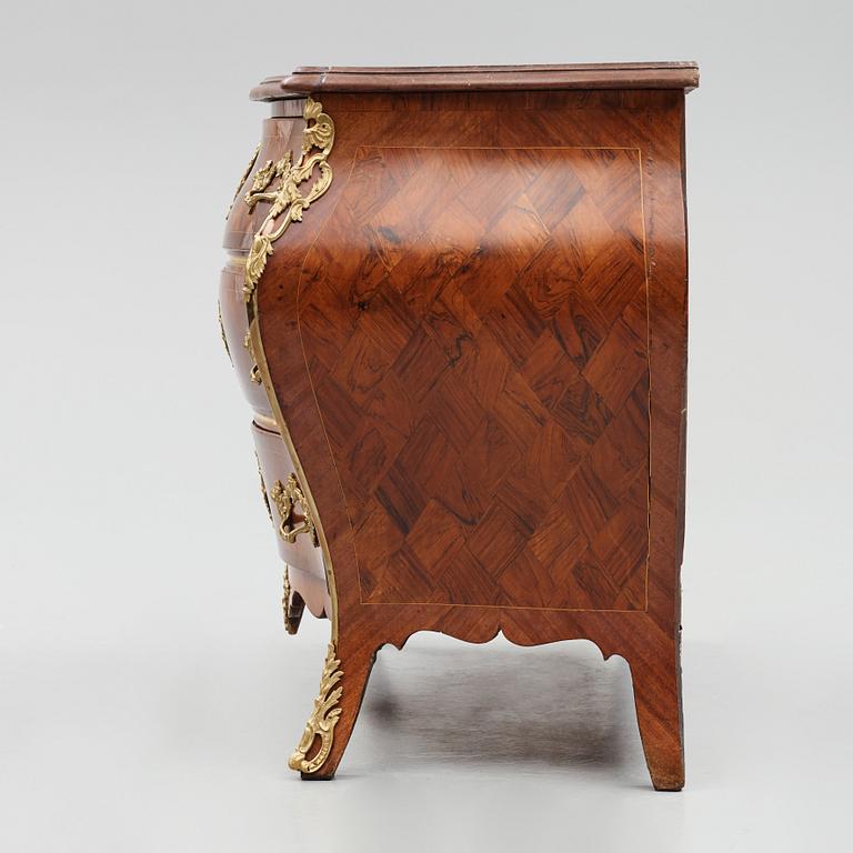 A Swedish Rococo commode by G Foltiern (master in Stockholm 1771-1804).