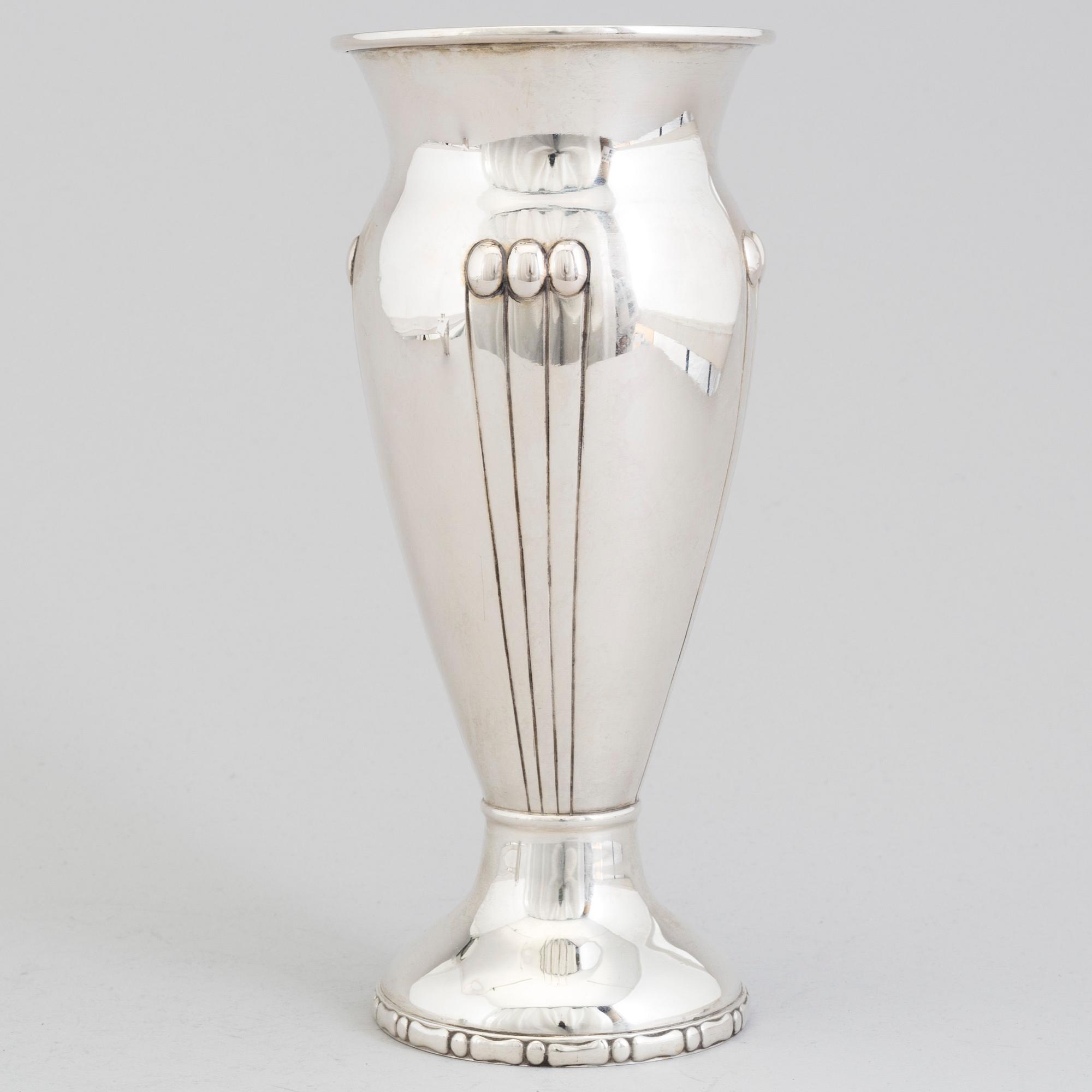 DANSK FORMGIVARE, vas, silver, jugend, Köpenhamn, 1914.