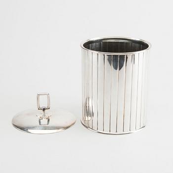 SIGVARD BERNADOTTE, burk med lock, sterling silver Georg Jensen.
