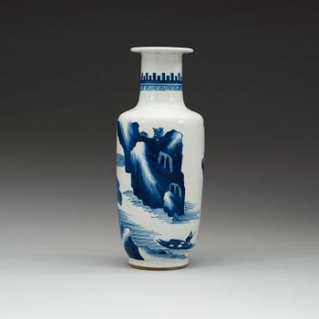 VAS, porslin. Qing dynastin, 1800-tal med sex karaktärers märke.