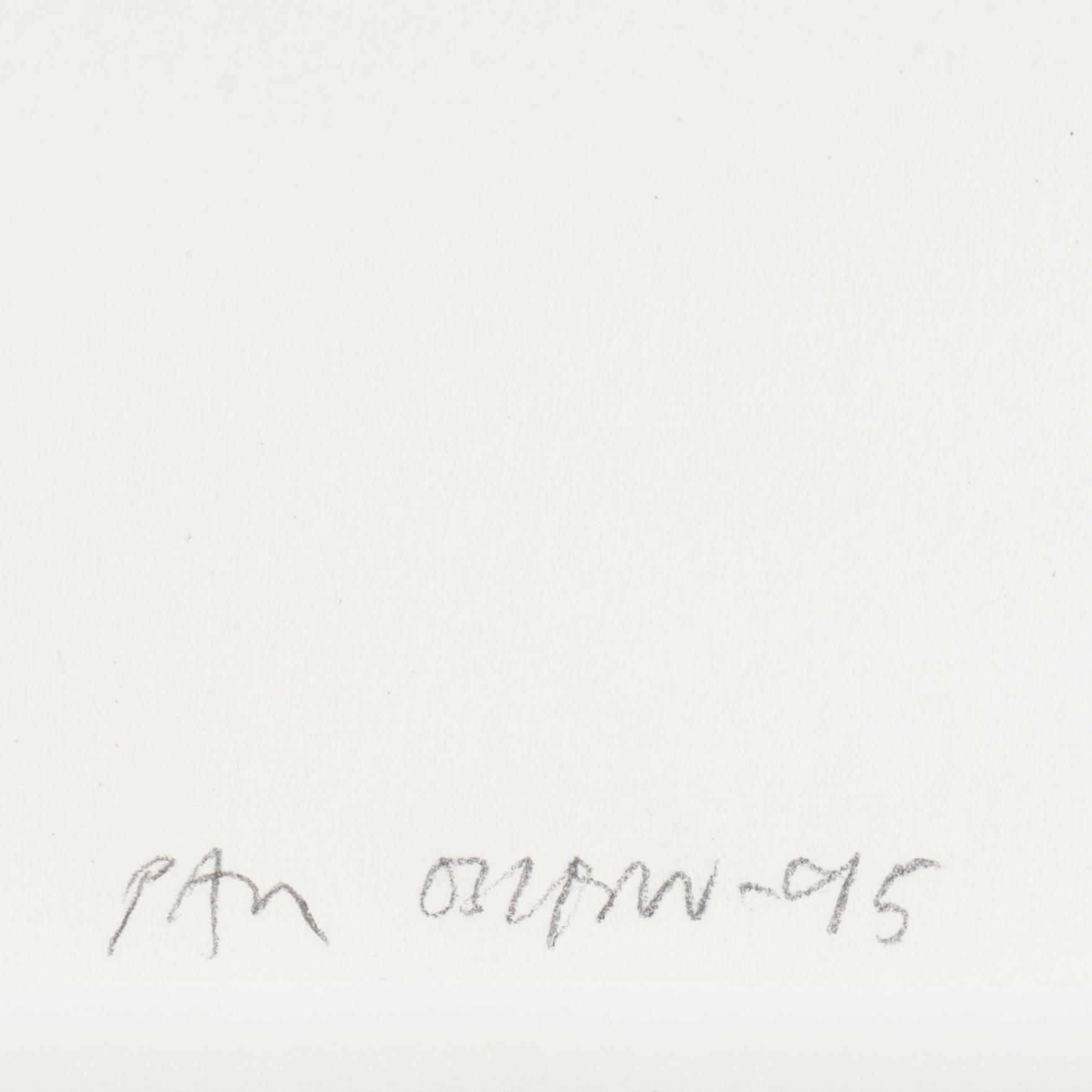 PAUL OSIPOW, akryl på papper, signerad 95.