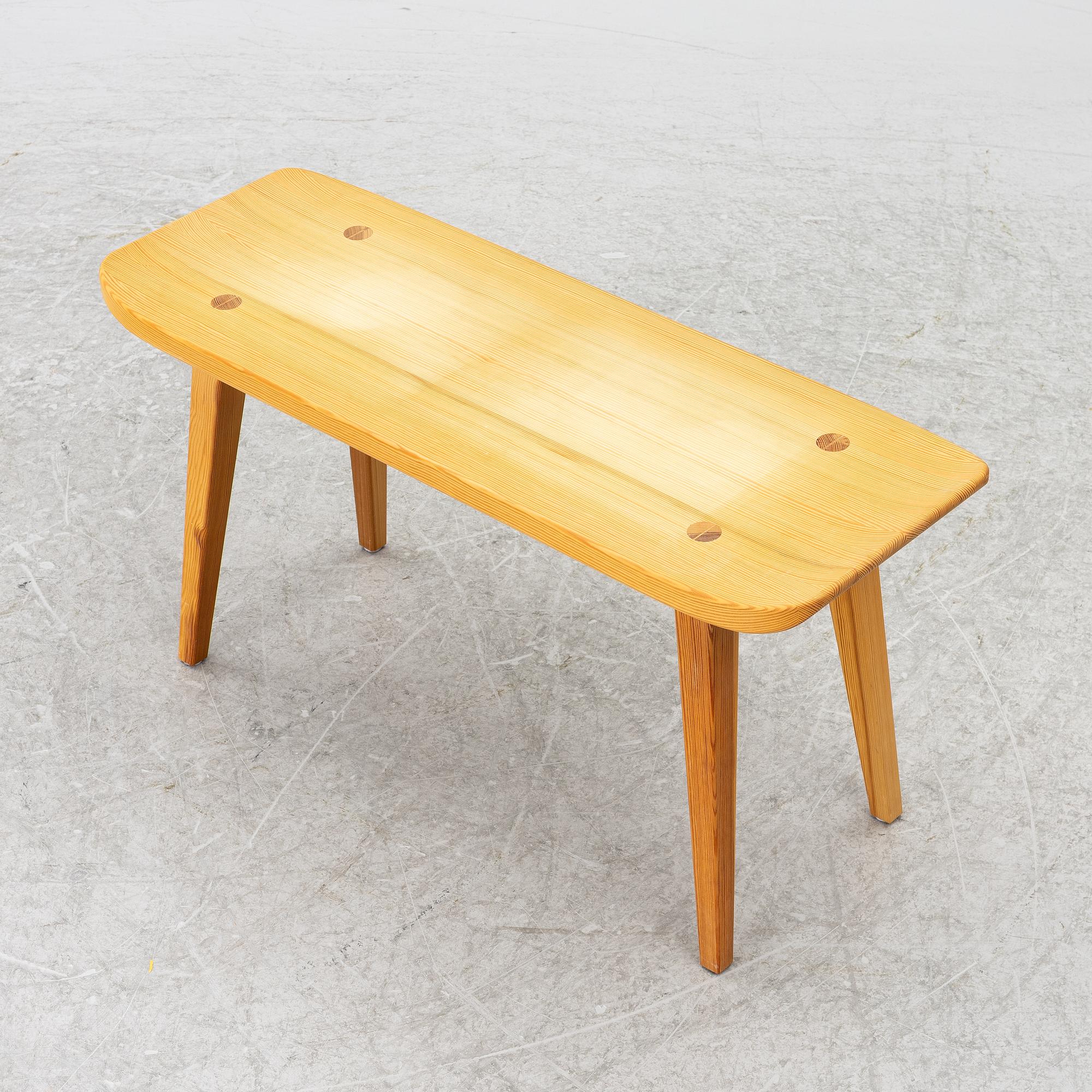 Carl Malmsten, bench, Visingsö.