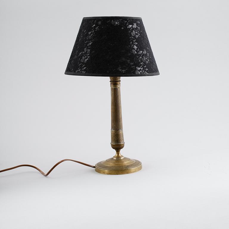 BORDSLAMPA, empirestil, 1800-talets andra hälft.