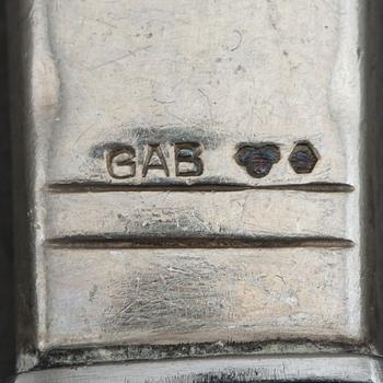 JACOB ÄNGMAN, a silver cutlery, 'Rosenholm', some Stockholm 1950. (19 pc).