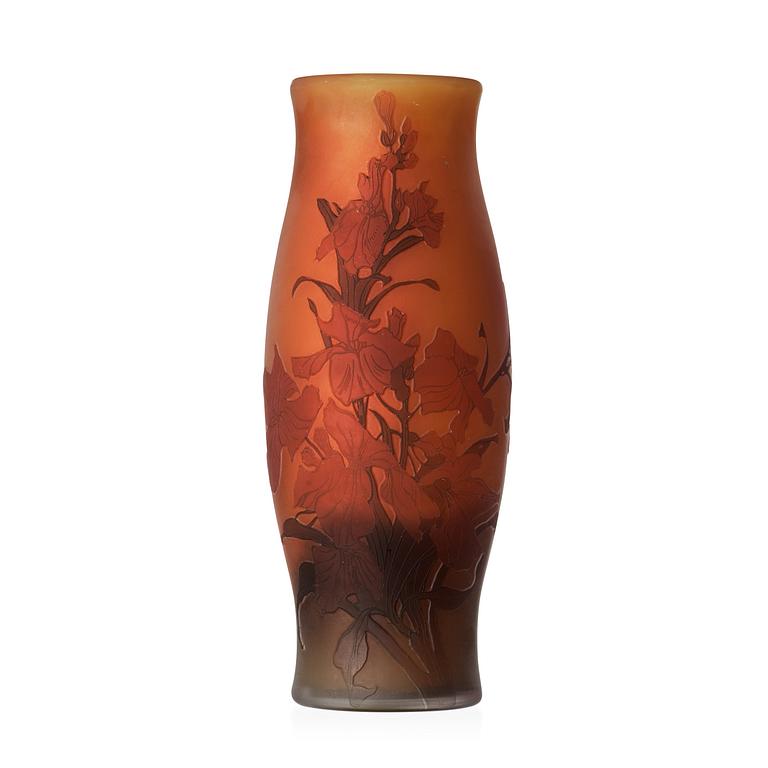 FRITZ BLOMQVIST, an Art Nouveau cameo glass vase, Orrefors, Sweden 1915-16.