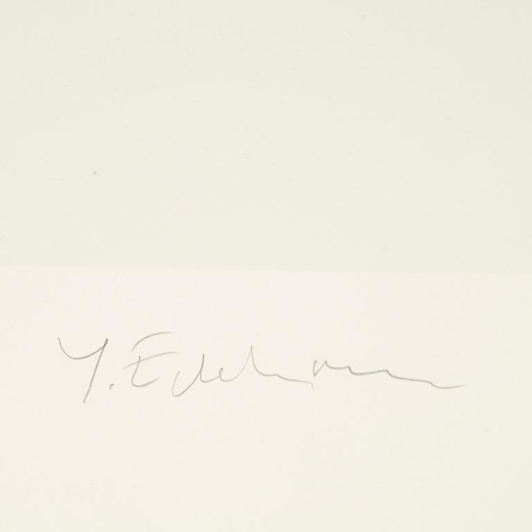 YRJÖ EDELMANN, lithograph in colors, signed Y. Edelmann and numbered 238/250 in pencil.