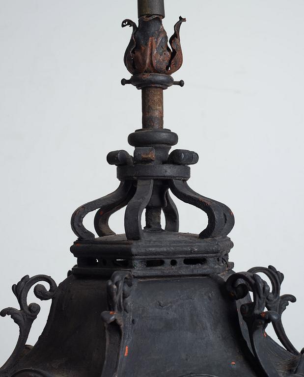 A pair of lanterns, circa 1900, from the Sagerska building, Hamngatan 14, Stockholm.