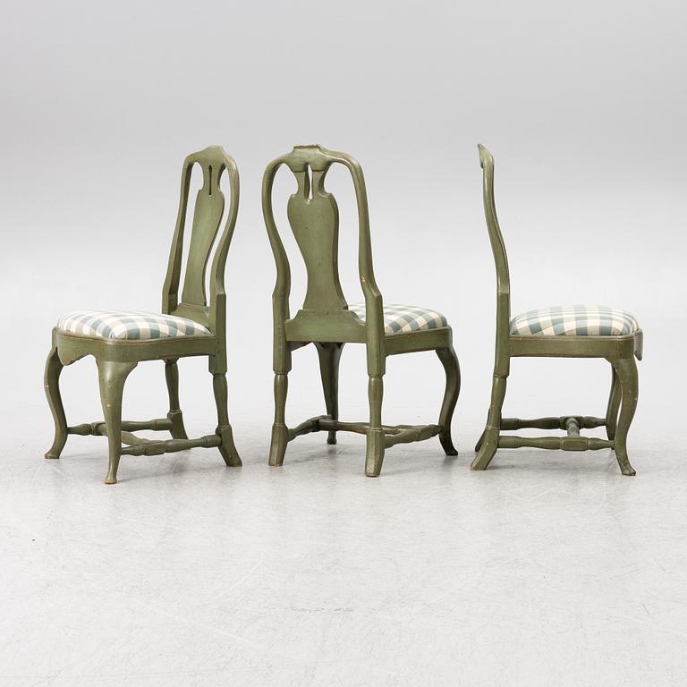 Chairs, 3 pcs, Rococo 18th century.