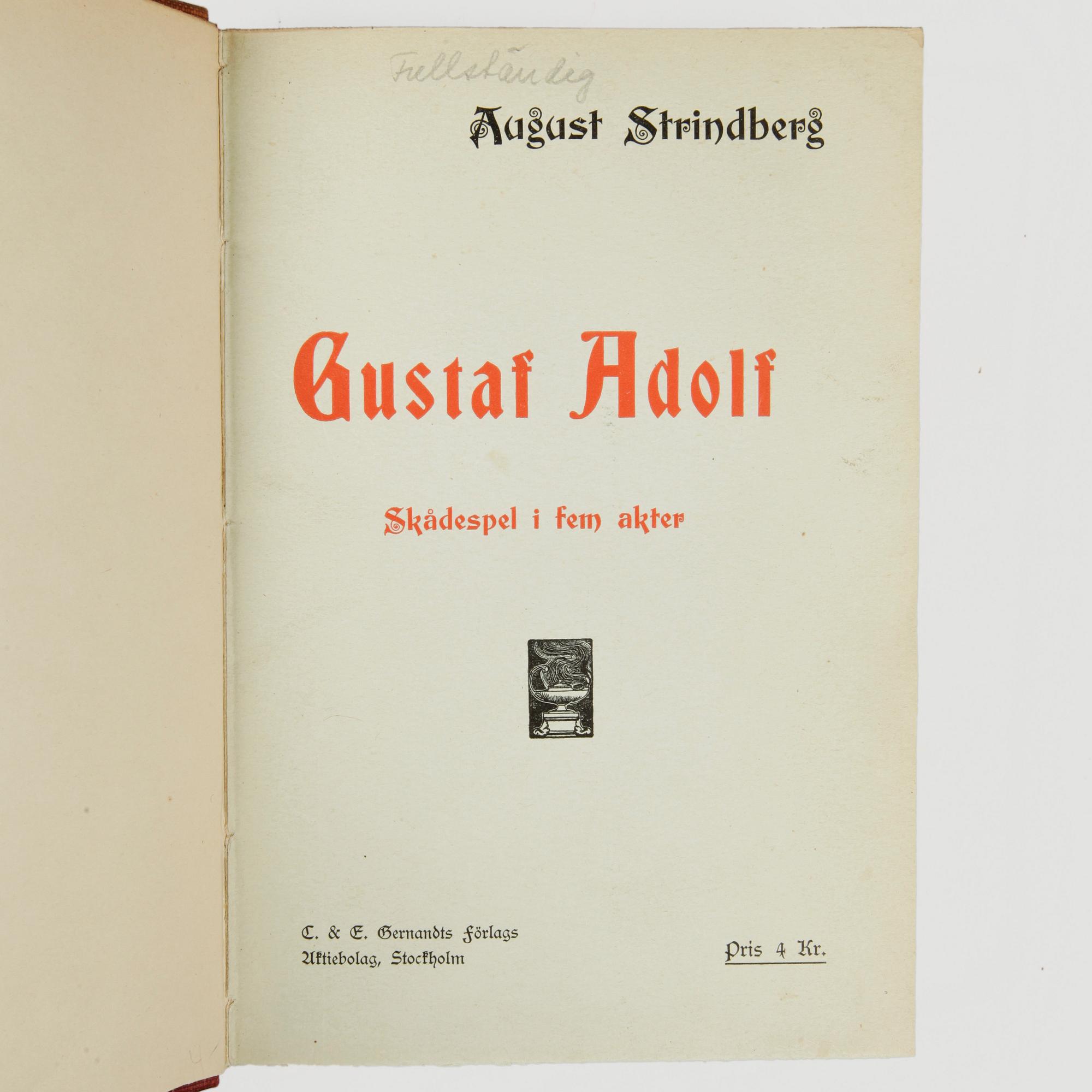 BÖCKER OM HISTORISKA DRAMER, 8 vol, bla Folkungasagan, Stockholm 1899.