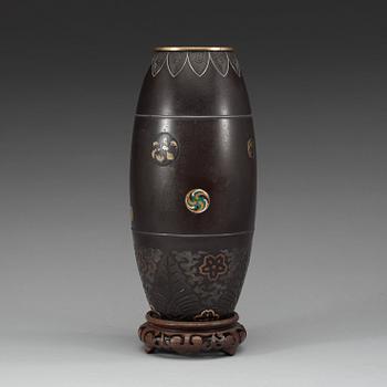 A Japanese vase, circa 1900. Marked at base.