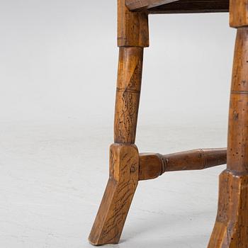 A pair of Late Baroque Chairs, a. mid-18th century.