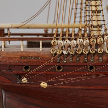 A late 1800's model ship.