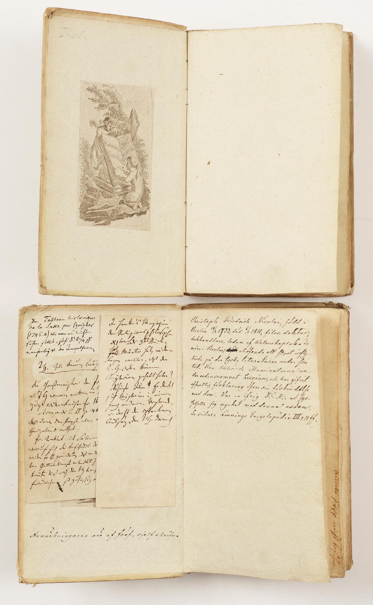 BOK, 2 vol,"Versuch über... Beschuldigungen welche dem Tempelherrenorden..." av Friedrich Nicolai, Berlin & Stettin 1782.