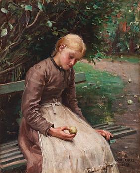 781. Axel Kulle, Girl with an apple.