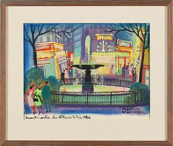 MAURICE BLANCHARD, blandteknik, signerad.