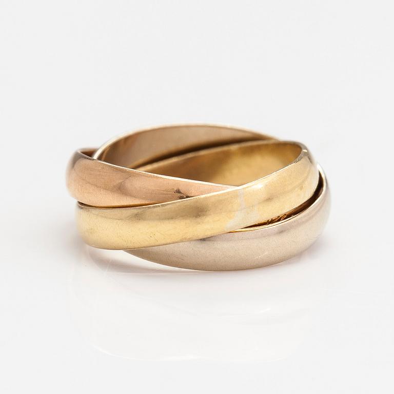 must de Cartier, Ring "Trinity", 18K guld.