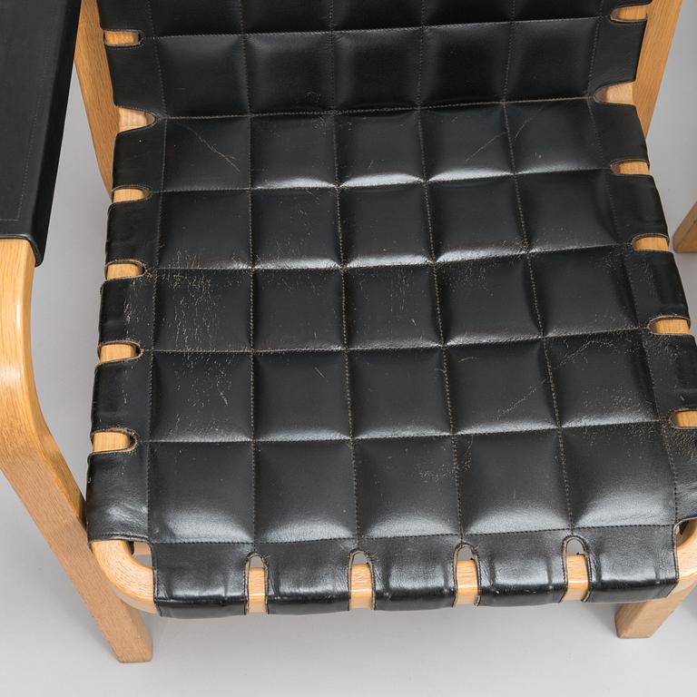 ALVAR AALTO, three late-20th-century '45' armchairs for Artek.
