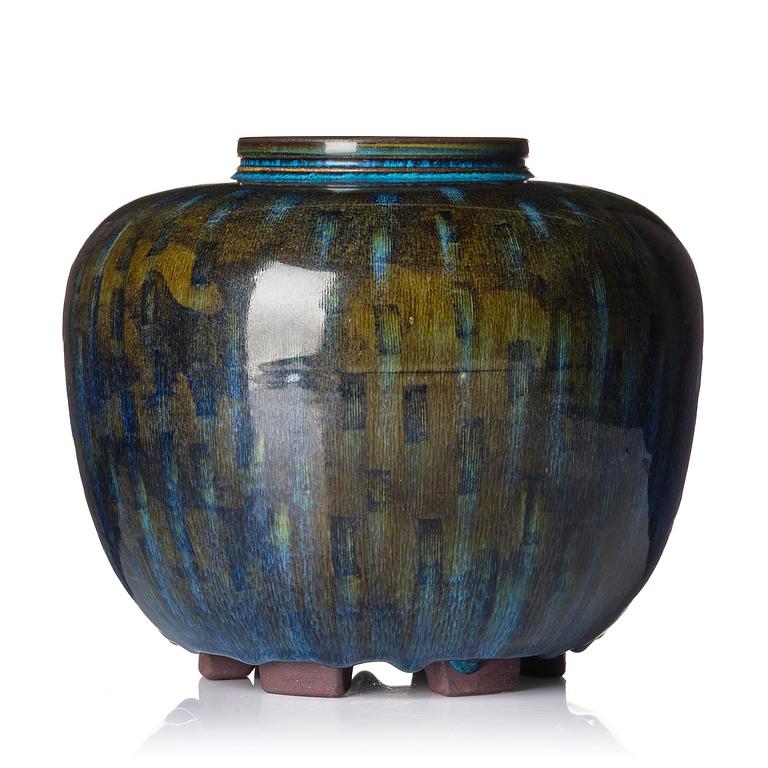 Wilhelm Kåge, a Farsta stoneware urn, Gustavsberg Studio 1958.