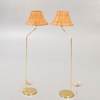 Floor lamps, a pair, Bergboms, the last part of the 20th century.