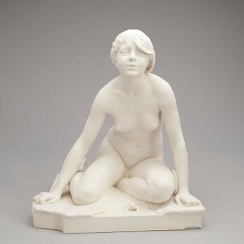 SKULPTUR, parian, Per Hasselberg Gustafsberg 1909.