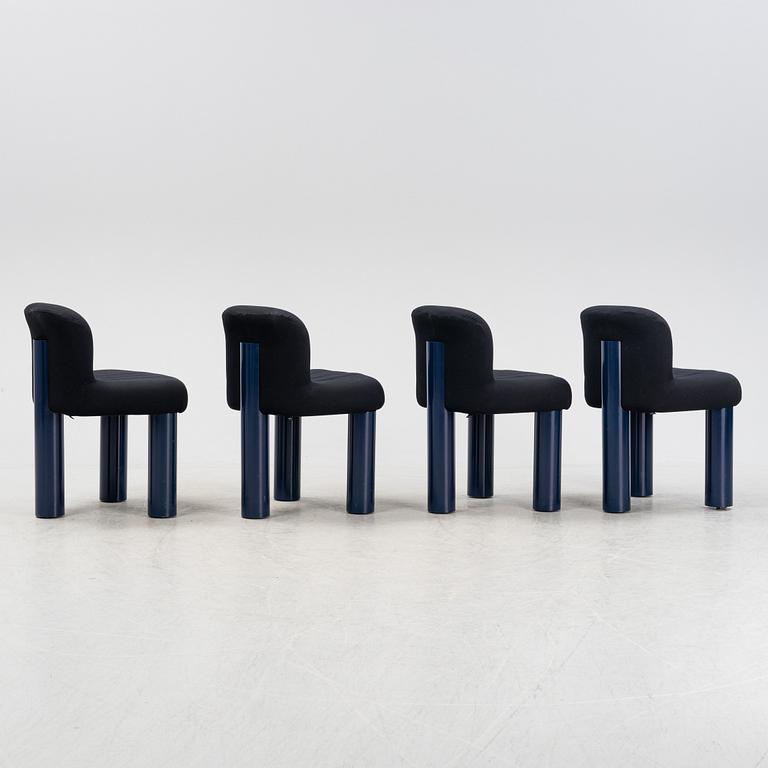 A set of four 'Botolo' chairs by Cini Boeri for Arflex.