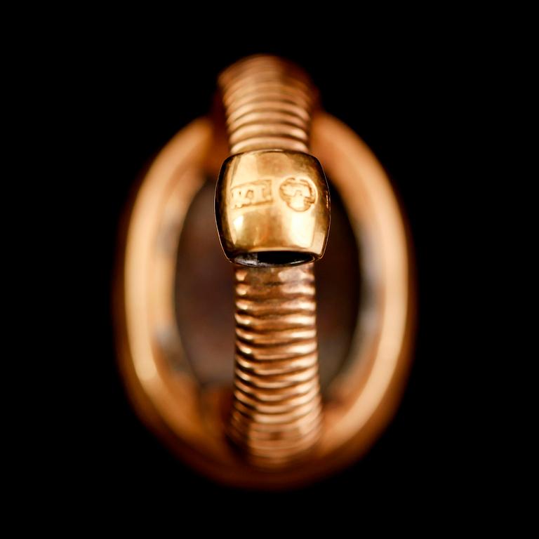 MINIATYR SAMT PETSCHAFT, 18 k guld, 1800-tal.