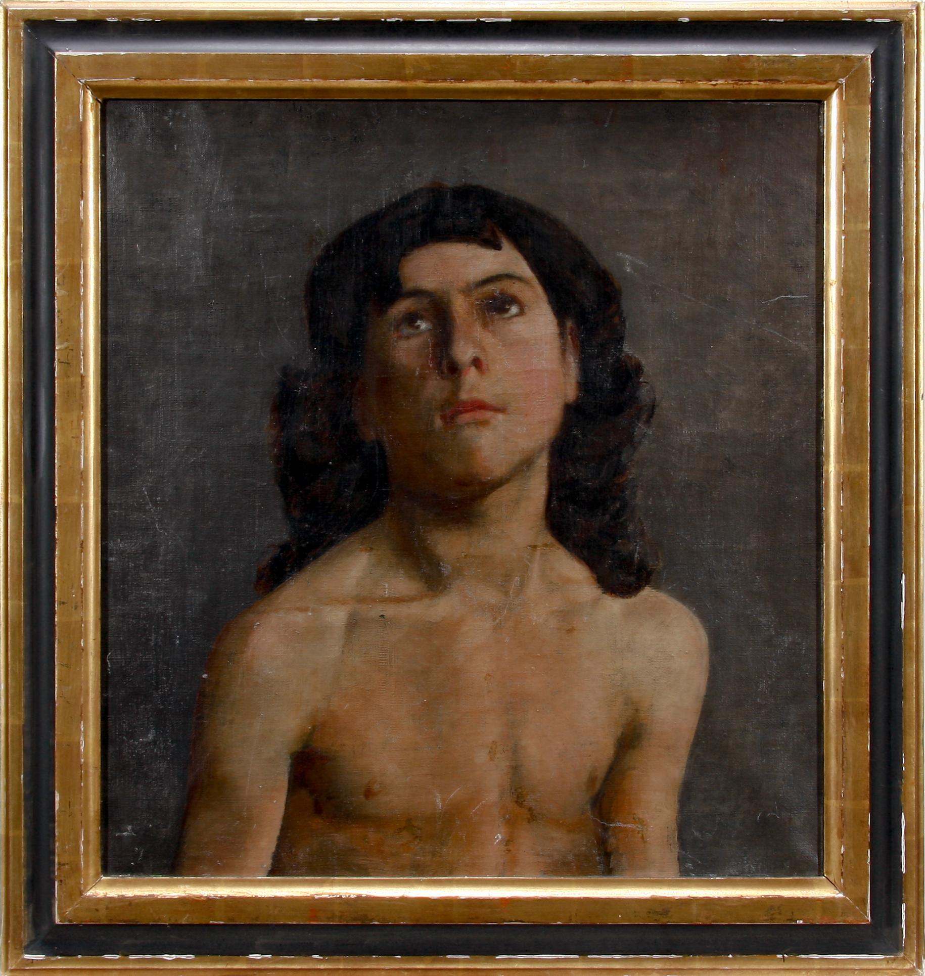 OKÄND KONSTNÄR, olja på duk, sekelskiftet 1900.