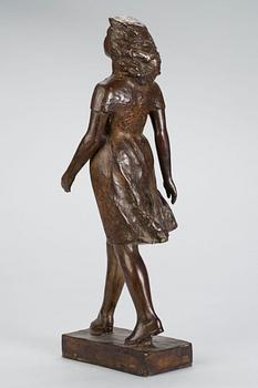 EMIL NÄSVALL, skulptur, brunpatinerad brons, signerad. Gjutarstämpel Cera Persa Brotal Mendrisio.