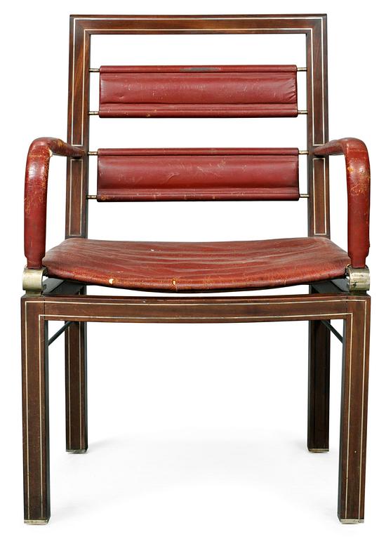 An Axel-Einar Hjorth mahogany easy chair ordered by Torsten Kreuger, Nordiska Kompaniet 1929.