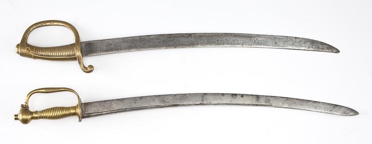 HUGGARE, 2 st, Sverige, 1800-tal.