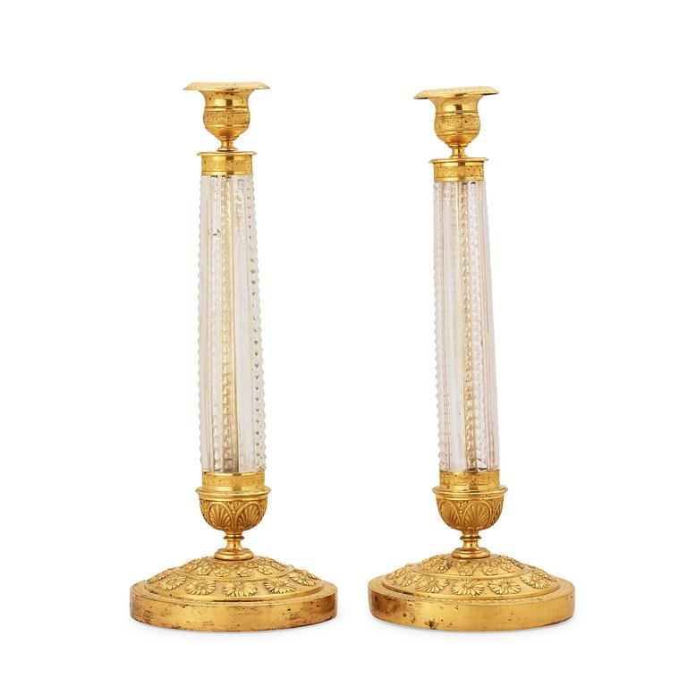 A pair of Russian Empire 1830's candlesticks.