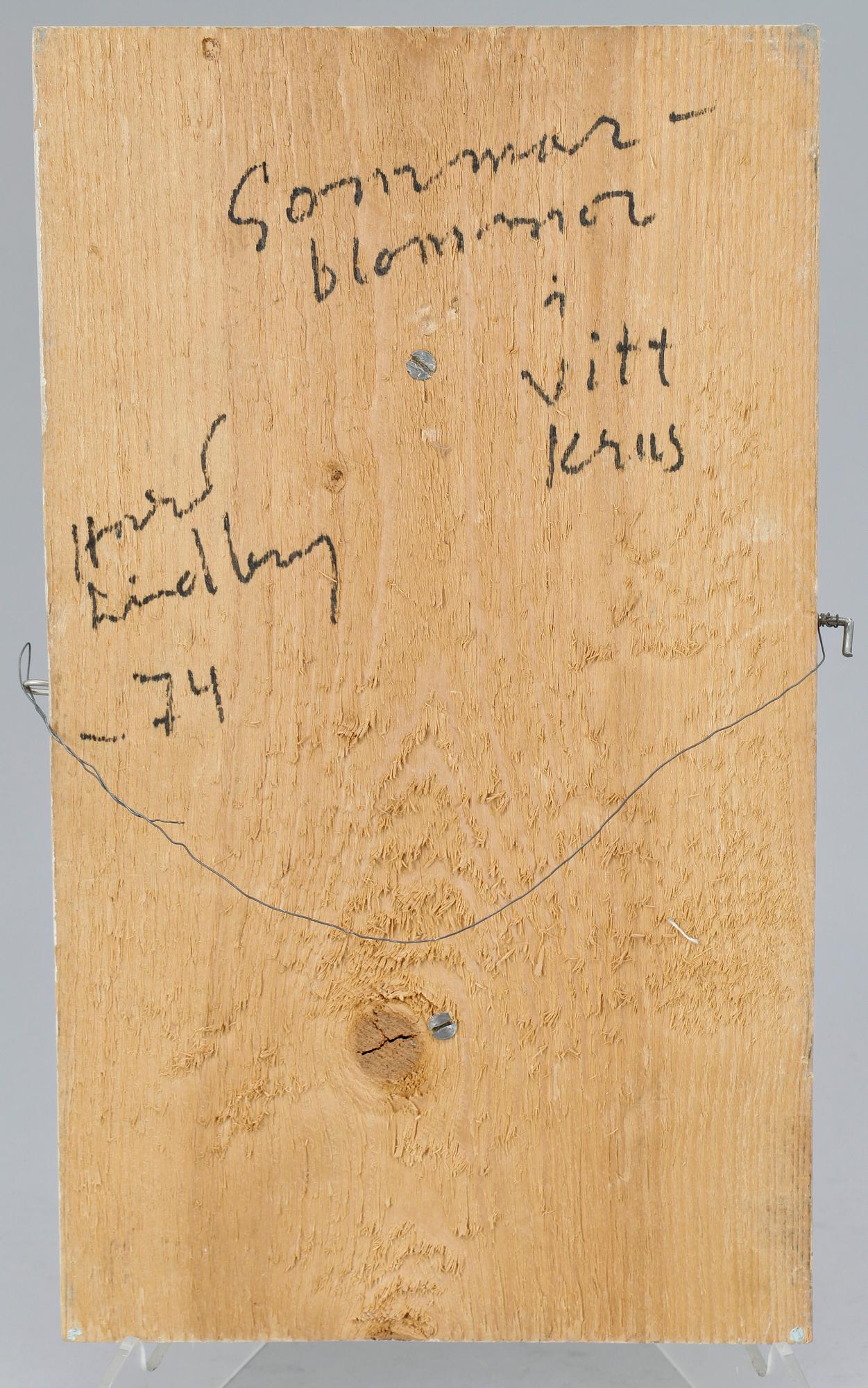 HARALD LINDBERG, olja på pannå, sign o dat 1974.