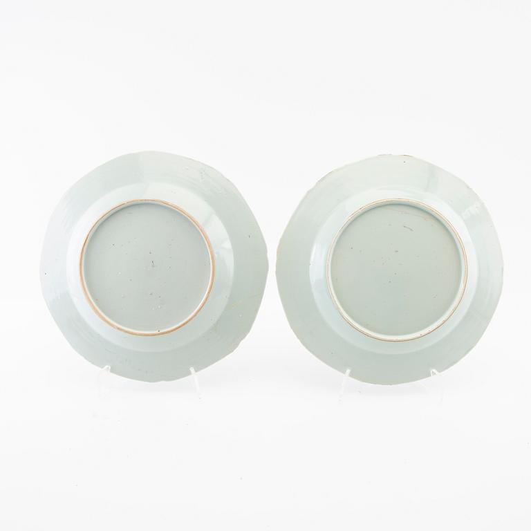 Plates 4 pcs China 19th century porcelain.